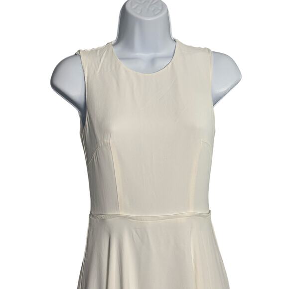 French Connection Classic White Sleeveless Fit
& Flare Dress Size 0 - Picture 1 of 8